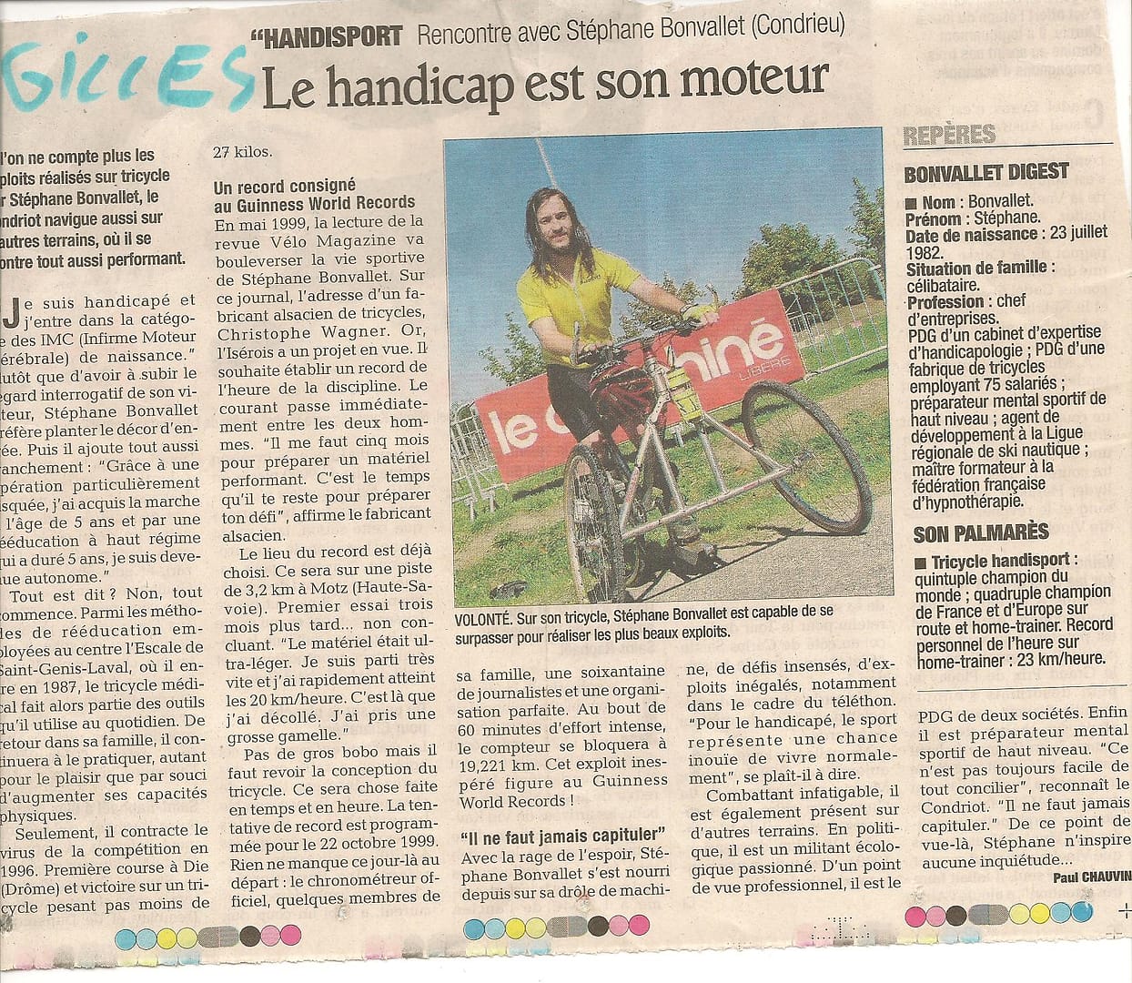 article le dauphiné record du recond et world tricyclev 2009