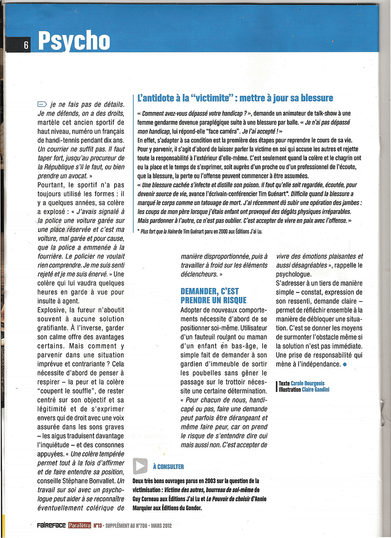 article victimisation du handicap